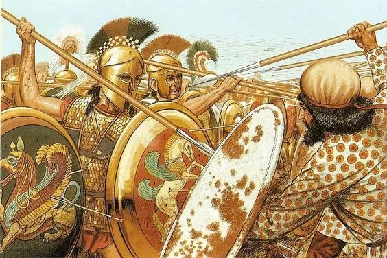 在希波戰爭前的近百年內 希臘步兵常常敗於波斯之手