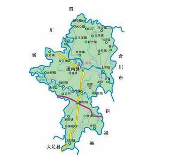 潼南區地圖