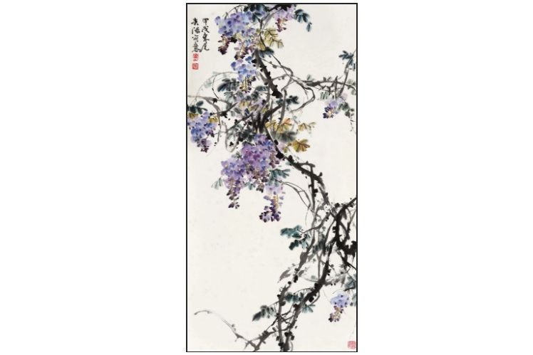 紫藤(霍春陽1994年畫作) 紫藤(霍春陽1994年畫作)