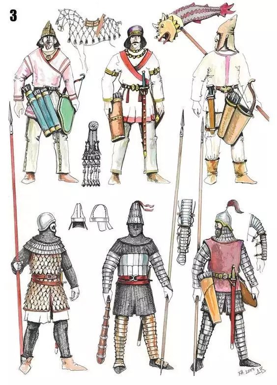 來自帕提亞帝國治下各地區的重騎兵與輕騎兵