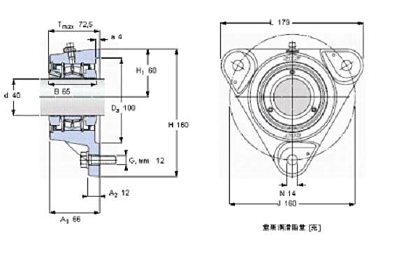 SKF FYNT40F軸承