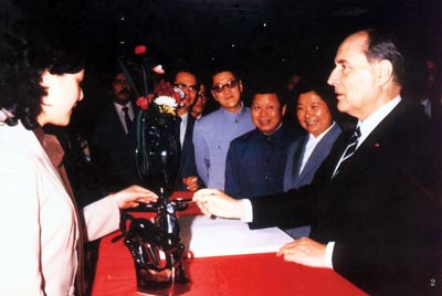 1983年5月密特朗下榻南京金陵飯店