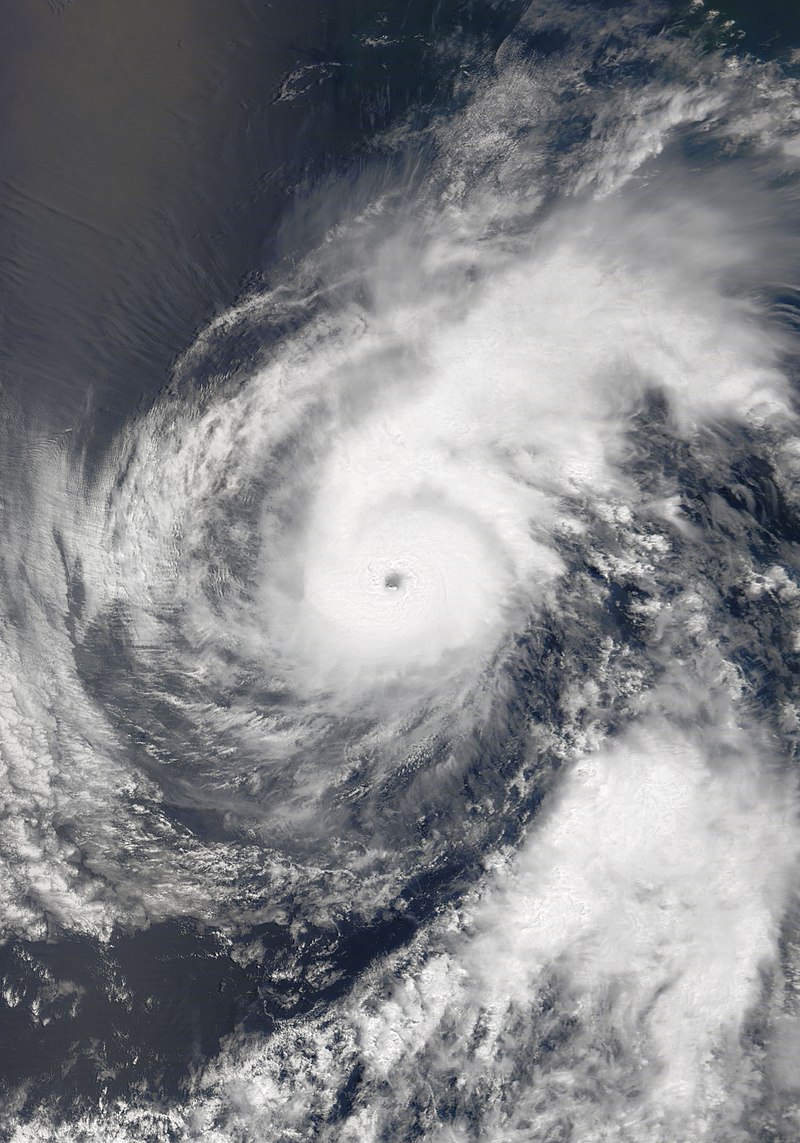 颶風艾萊塔 衛星雲圖