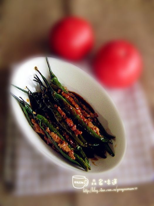 肉餡釀青椒 肉餡釀青椒