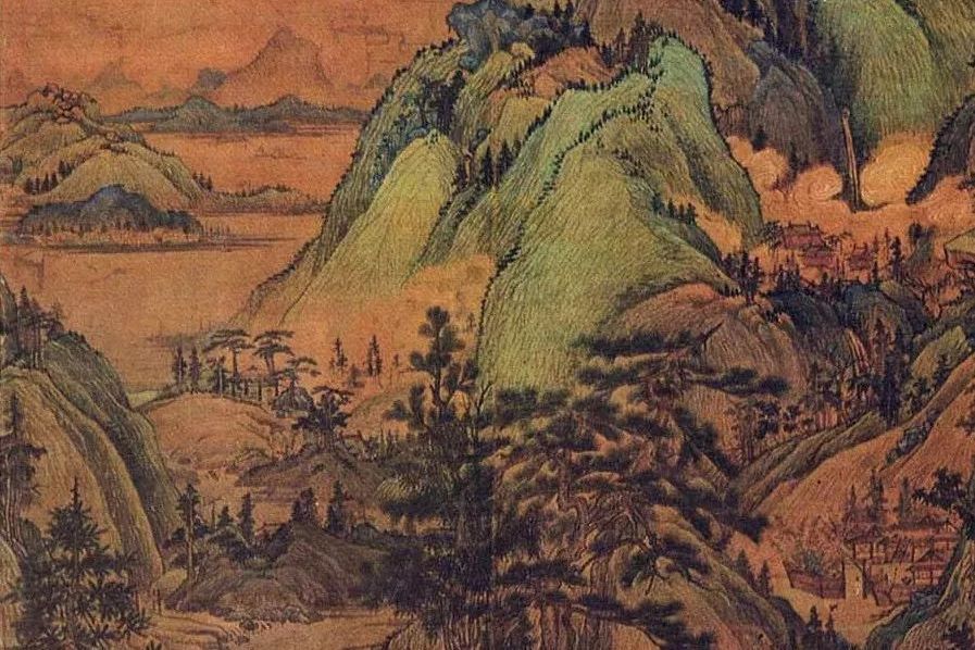 江堤晚景圖 江堤晚景圖