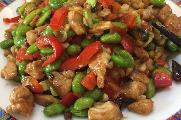 毛豆炒小雞