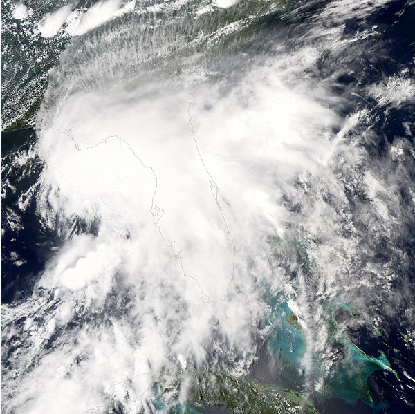 熱帶風暴（阿爾貝托）衛星雲圖