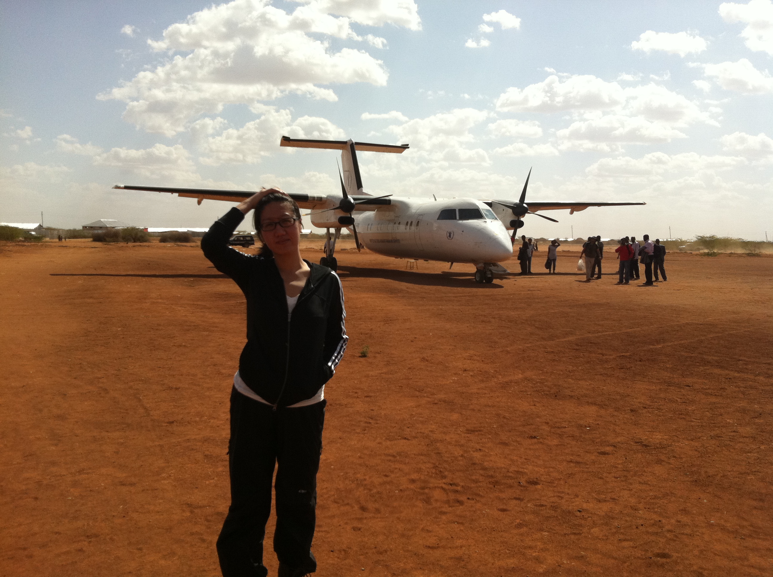 易立競在索馬里難民營採訪