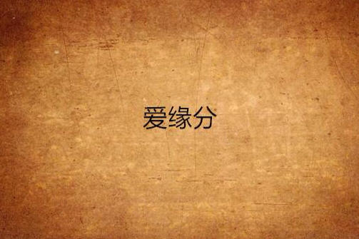 愛緣分 愛緣分