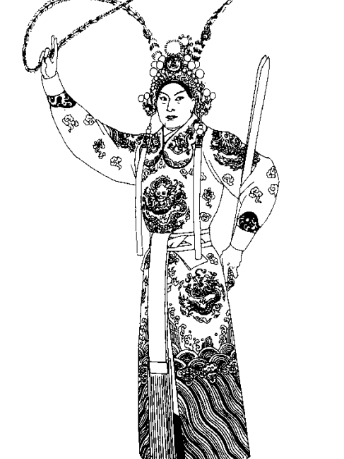 彩繡龍箭衣