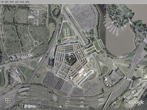 Google地圖裡的美國機密軍事設施圖片