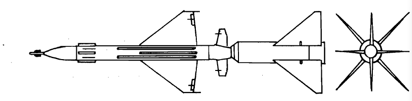 SA-5飛彈線條圖