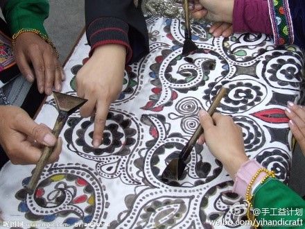 蠟染印花 蠟染印花