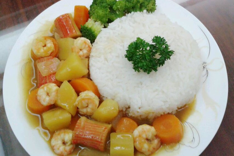 咖喱鮮蝦飯 咖喱鮮蝦飯