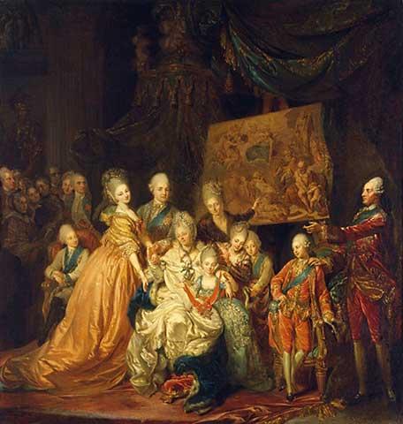 薩克森選帝侯弗里德里希·克里斯蒂安一家，1772年