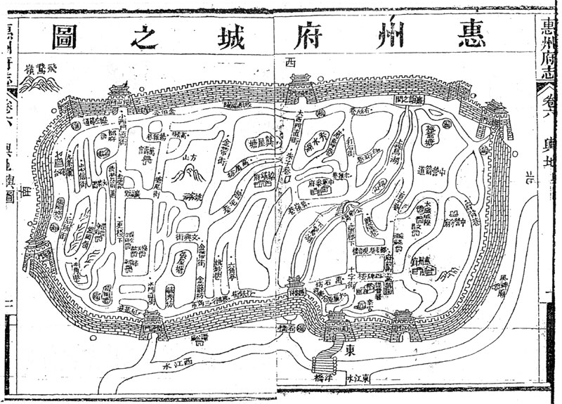 惠州古城地圖