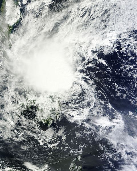 熱帶風暴玲玲 衛星雲圖