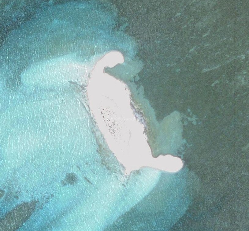 北沙洲衛星圖片