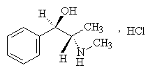 鹽酸麻黃鹼結構式