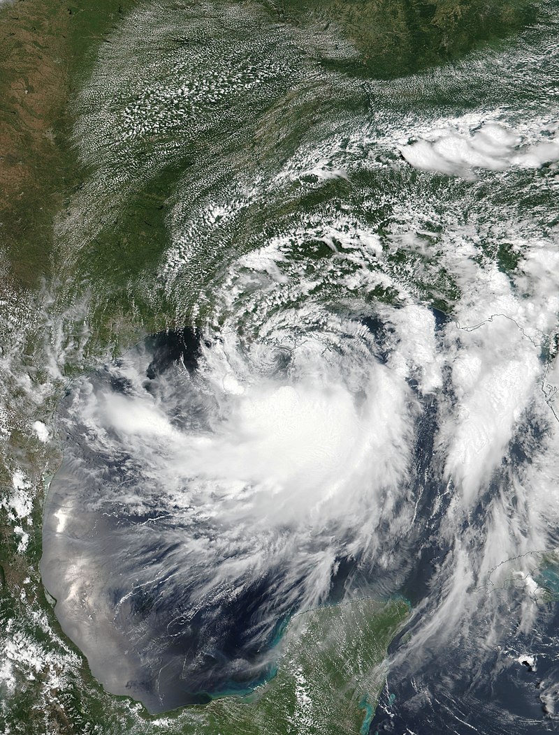 颶風巴里 衛星雲圖