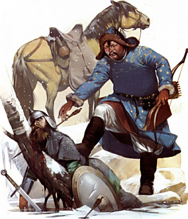 蒙古輕騎兵，俄羅斯，約1223年