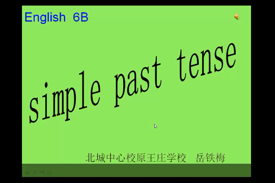 simple past tense simple past tense