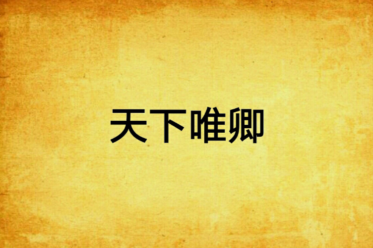 天下唯卿(某冬創作的網路小說) 天下唯卿(某冬創作的網路小說)
