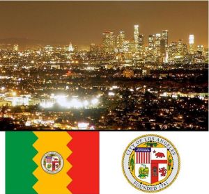洛杉磯的天際線、市旗、市徽