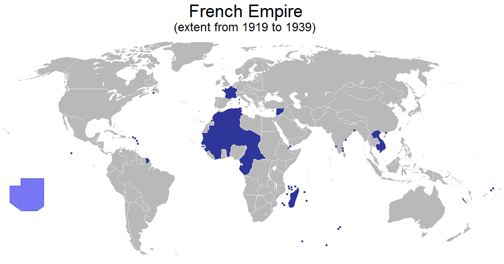 第二殖民帝國版圖