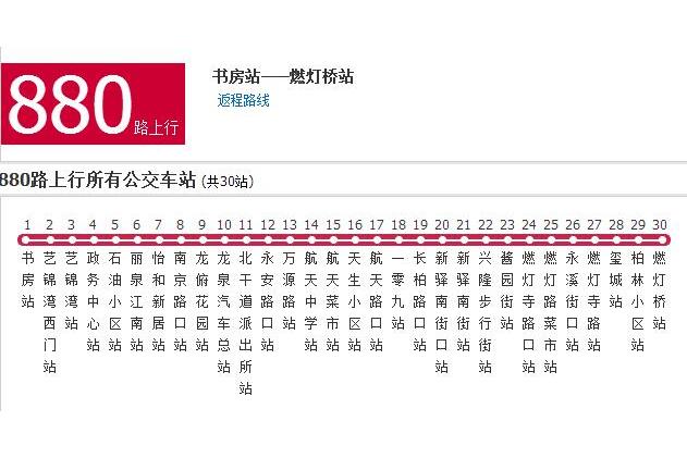 成都公交880路 成都公交880路