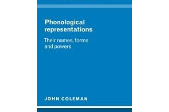 Phonological Representations Phonological Representations