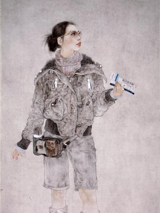 旅途(羅寒蕾2006年創作畫作) 旅途(羅寒蕾2006年創作畫作)