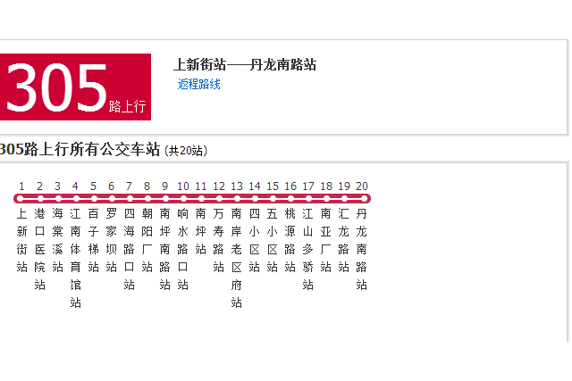 重慶公交305路 重慶公交305路