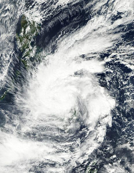 熱帶風暴薔薇 衛星雲圖