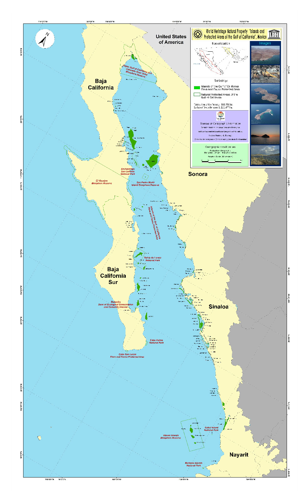 加利福尼亞灣群島及保護區保護範圍