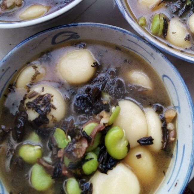 青豆米湯糰 青豆米湯糰