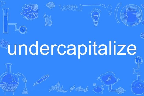 undercapitalize undercapitalize