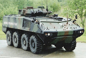 瑞士增強型鋸脂鯉輪式裝甲車