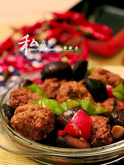 香菇燒肉圓 香菇燒肉圓