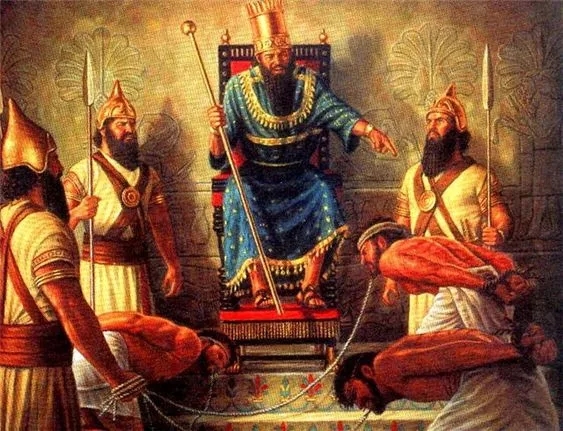 新巴比倫國王尼布甲尼撒二世將猶太人大量擄到巴比倫奴役