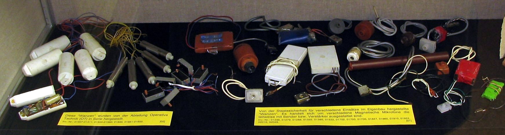 史塔西成員使用過的監聽設備