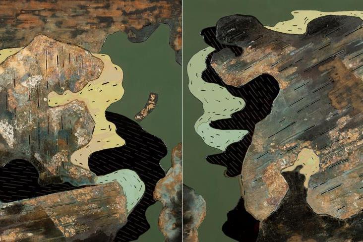 山歌(門龍朋漆畫作品) 山歌(門龍朋漆畫作品)