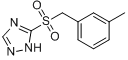 3-[（3-甲基苯甲基）磺醯基]-1H-1,2,4-三唑