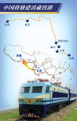 滇藏鐵路宣傳圖