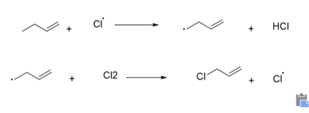 3-氯丙烯的自由基反應