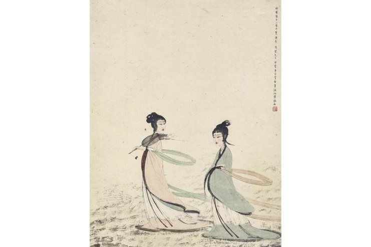二湘圖(《二湘圖》是傅抱石創作的系列歷史人物畫) 二湘圖(《二湘圖》是傅抱石創作的系列歷史人物畫)