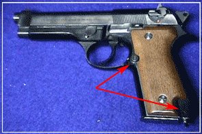 Beretta 92S-1，把彈匣卡筍改到扳機護圈