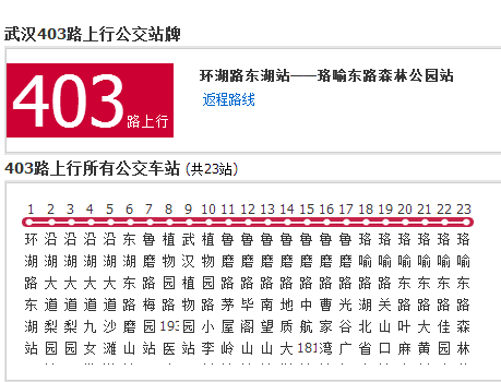 武漢公交403路 武漢公交403路