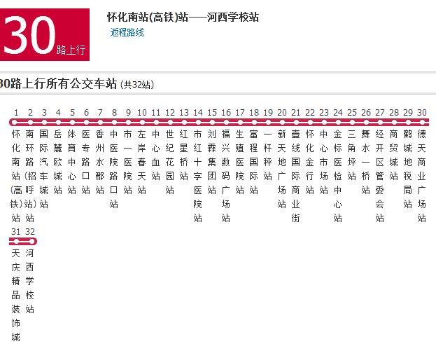 懷化公交30路 懷化公交30路