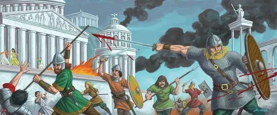 雖然羅馬城已不是帝國首都 但蠻族的洗劫依然被視為標誌性事件